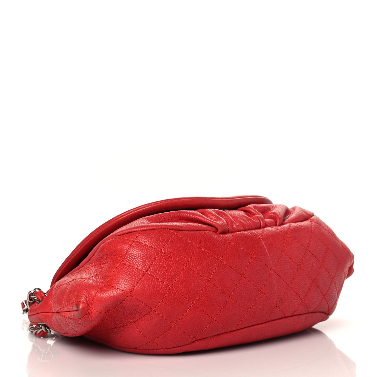 Chanel Caviar Half Moon Flap Red 8 of 16
