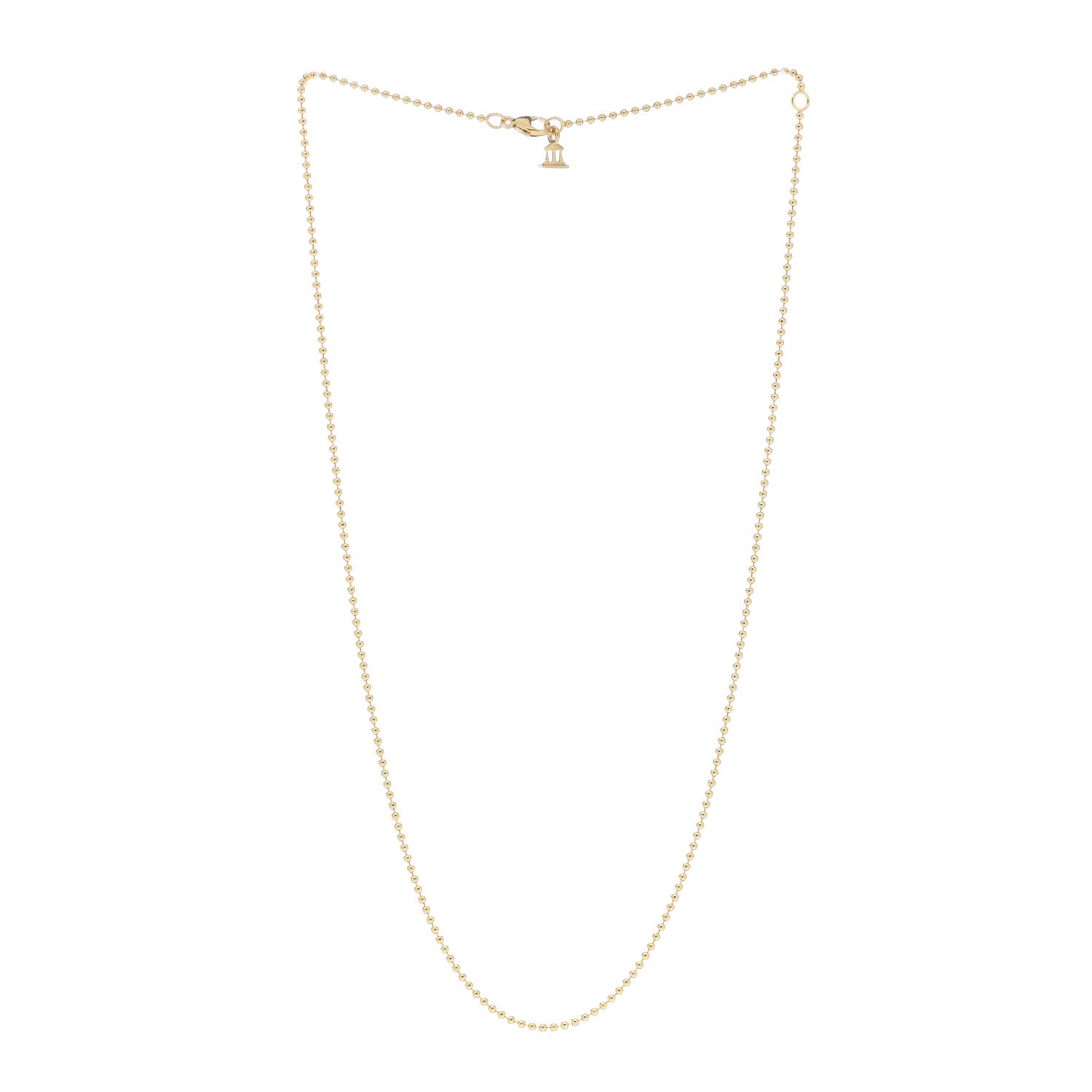 Temple St. Clair 18K Yellow Gold Ball Chain Necklace 18" 3 of 4