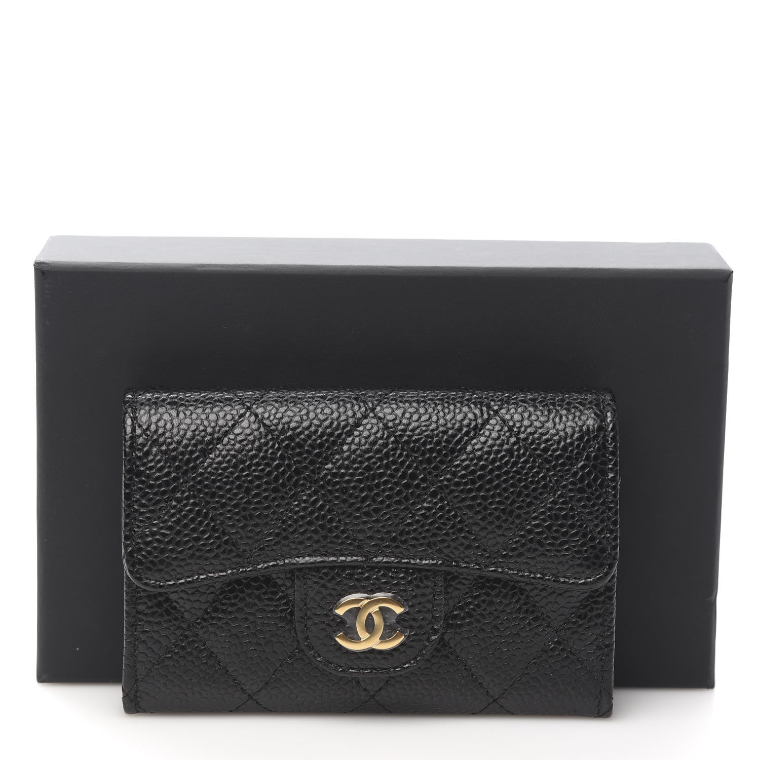Chanel Caviar Quilted Flap Card Holder Black 9 of 9