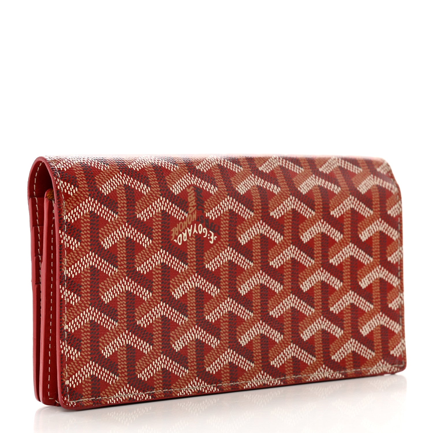 Goyard Goyardine Richelieu Wallet Red 3 of 10