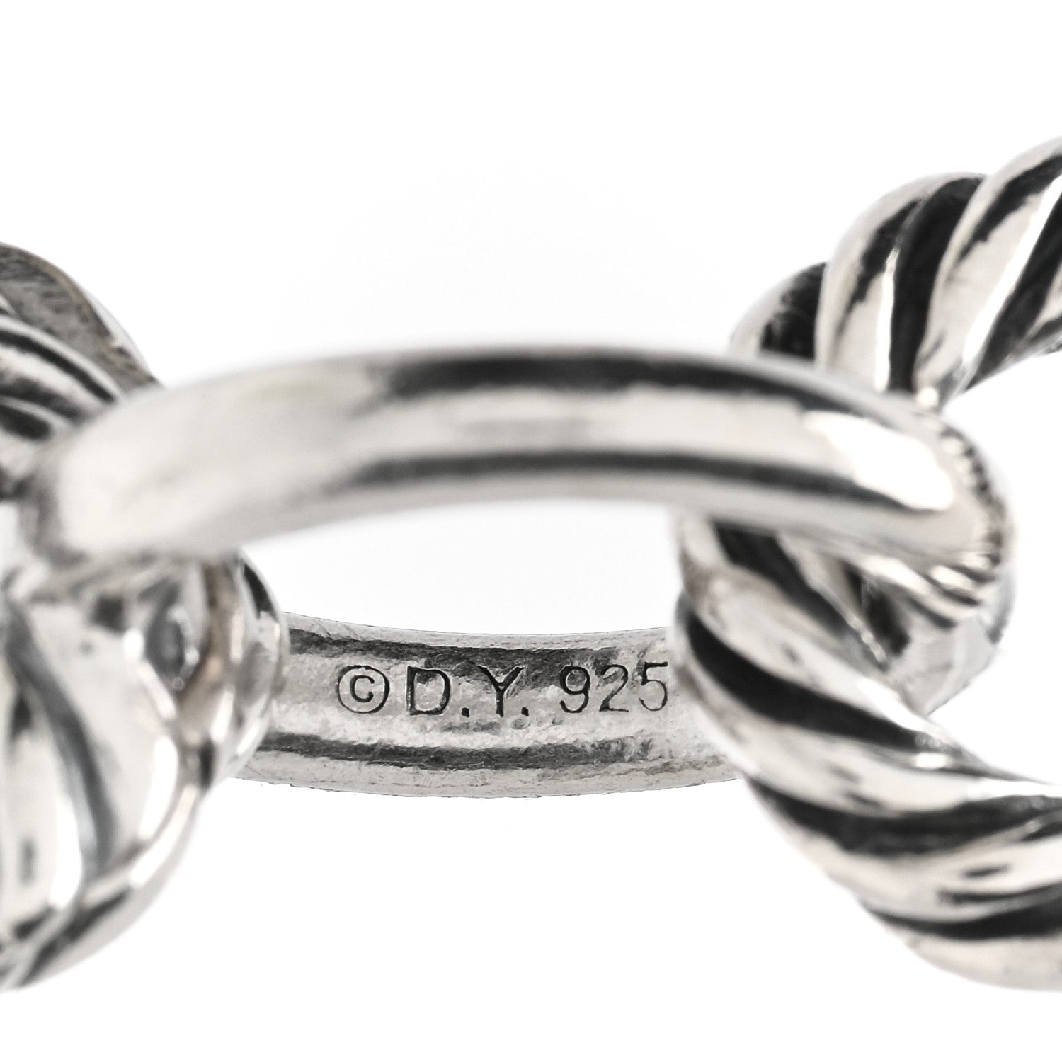 David Yurman Sterling Silver 12mm Large Oval Link Bracelet 3 of 3