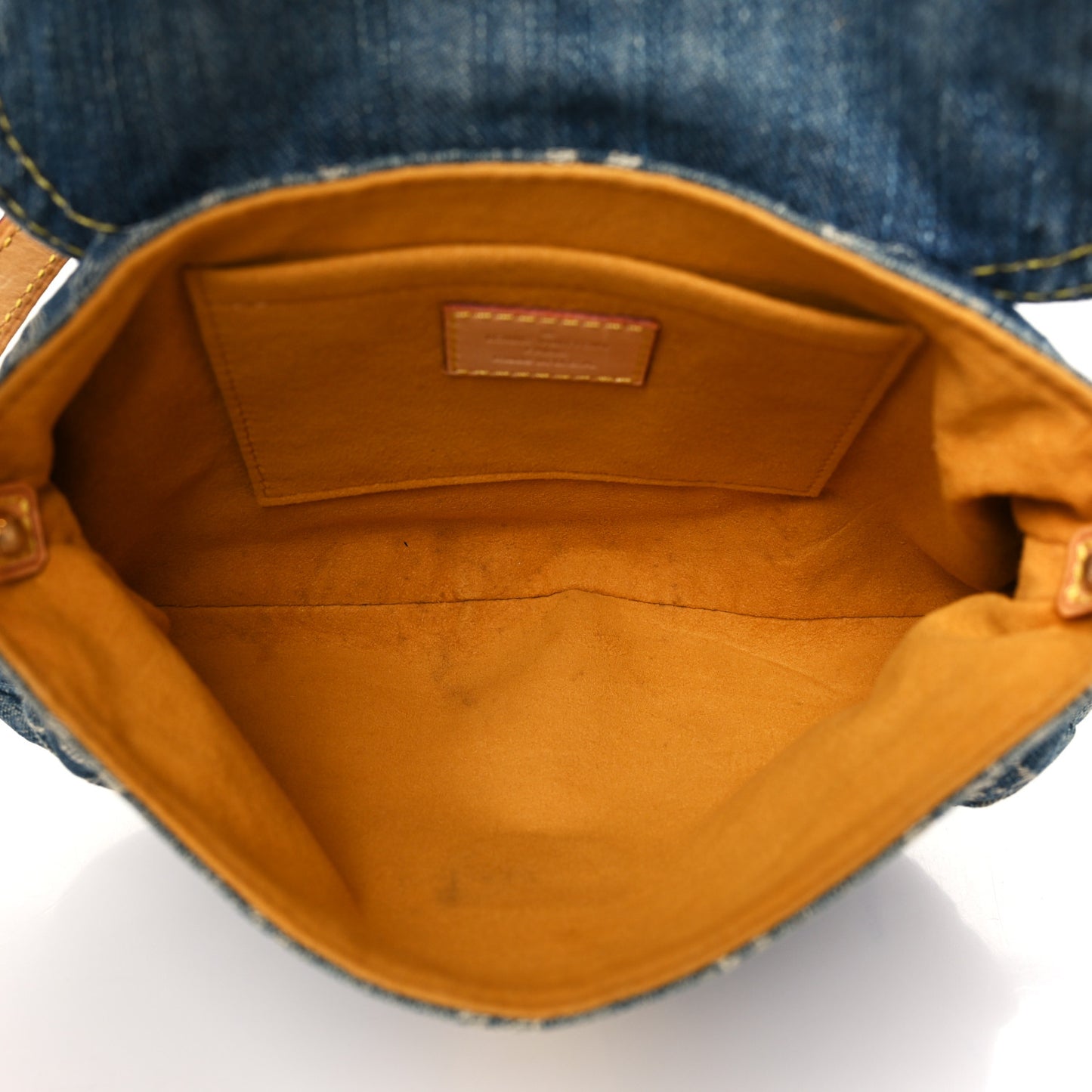 Monogram Denim Mini Pleaty Blue