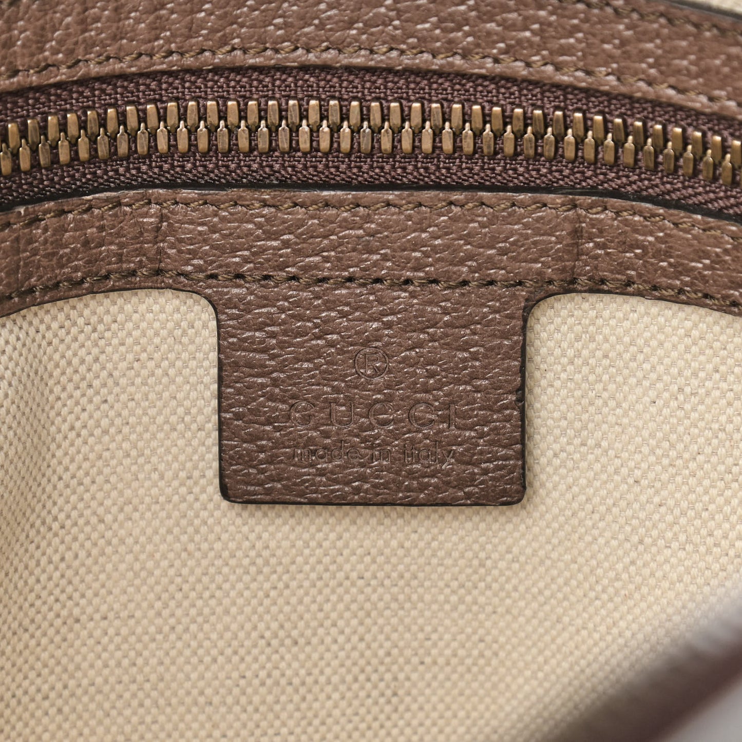 GG Supreme Monogram Web Small Ophidia Messenger Bag Brown