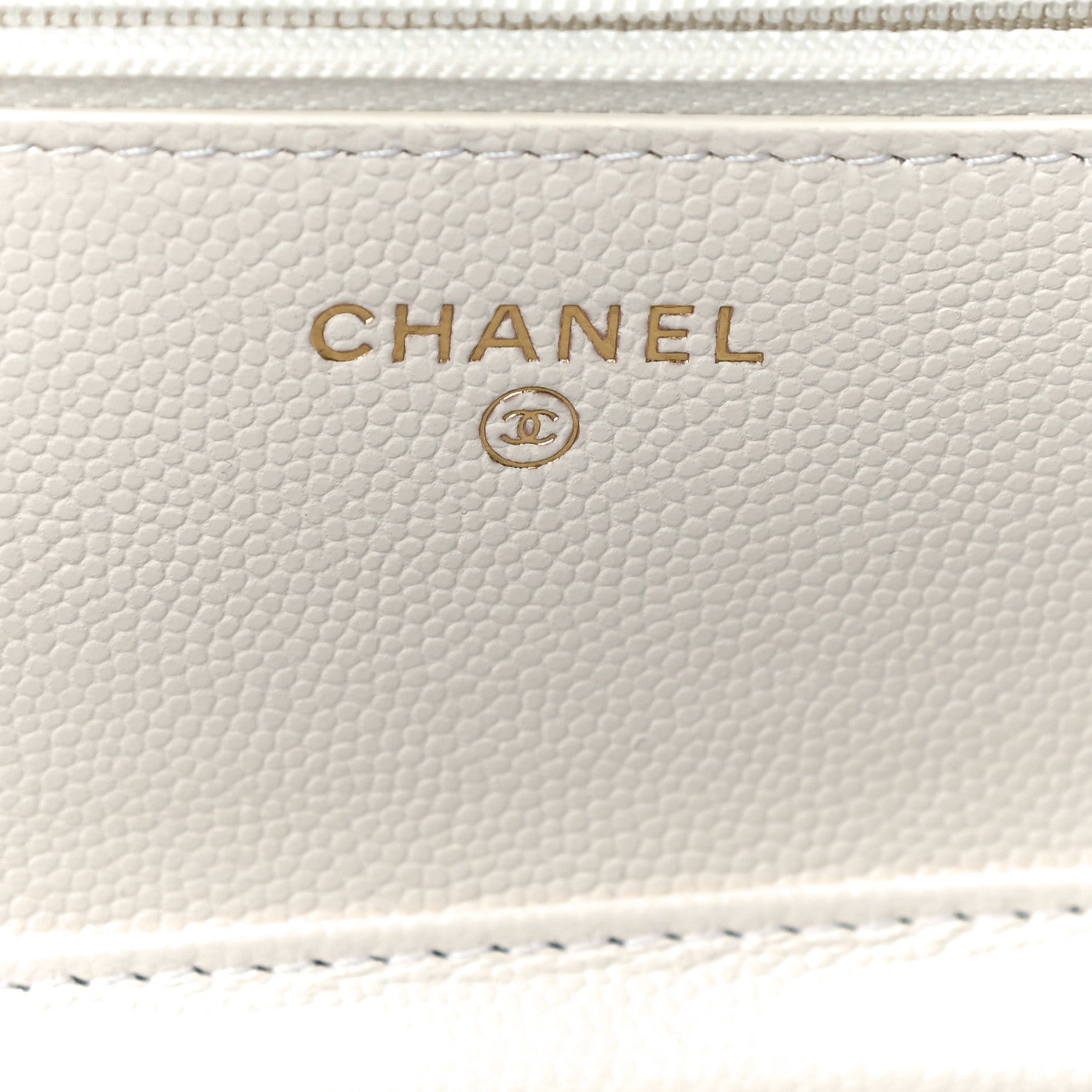Chanel Caviar Quilted Wallet On Chain WOC White 6 of 12