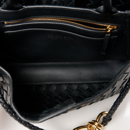 Bottega Veneta Nappa Intrecciato Small East West Andiamo Shoulder Bag Black 6 of 12