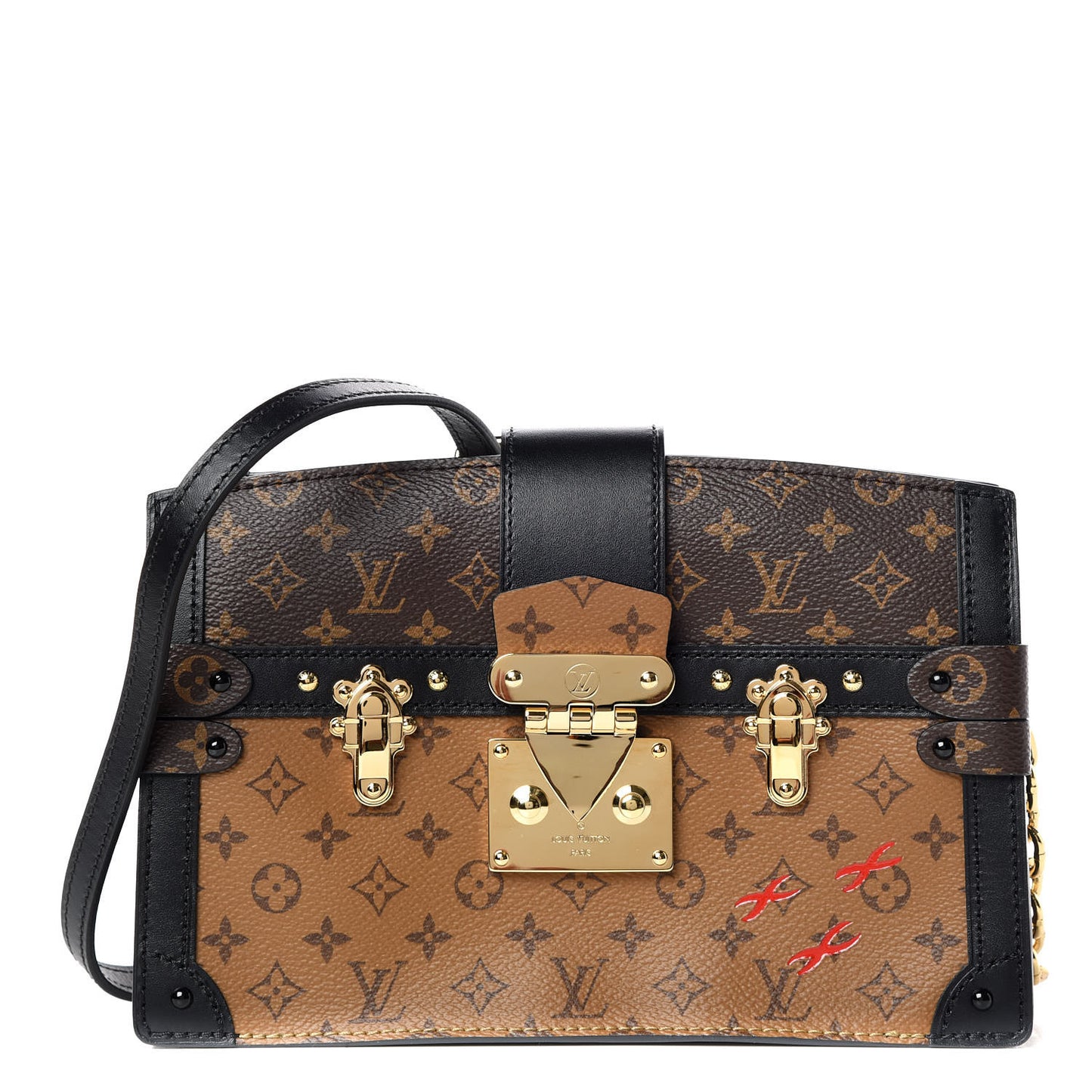Reverse Monogram Trunk Clutch