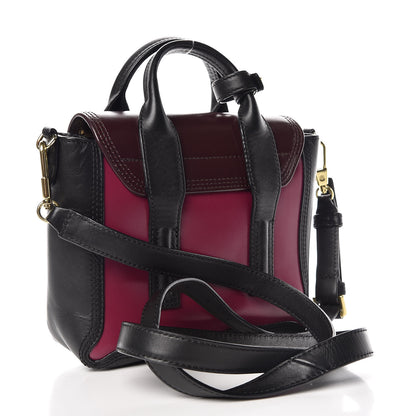 3.1 Phillip Lim 3.1 Smooth Calfskin Tri-Color Mini Pashli Satchel Oxblood 4 of 10