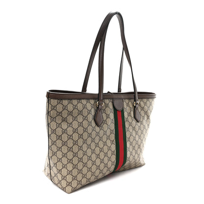 Gucci GG Supreme Monogram Medium Ophidia Shopping Tote Brown 3 of 10
