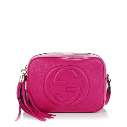 Gucci Cellarius Calfskin Small Soho Disco Bag Bright Bouganville 1 of 7