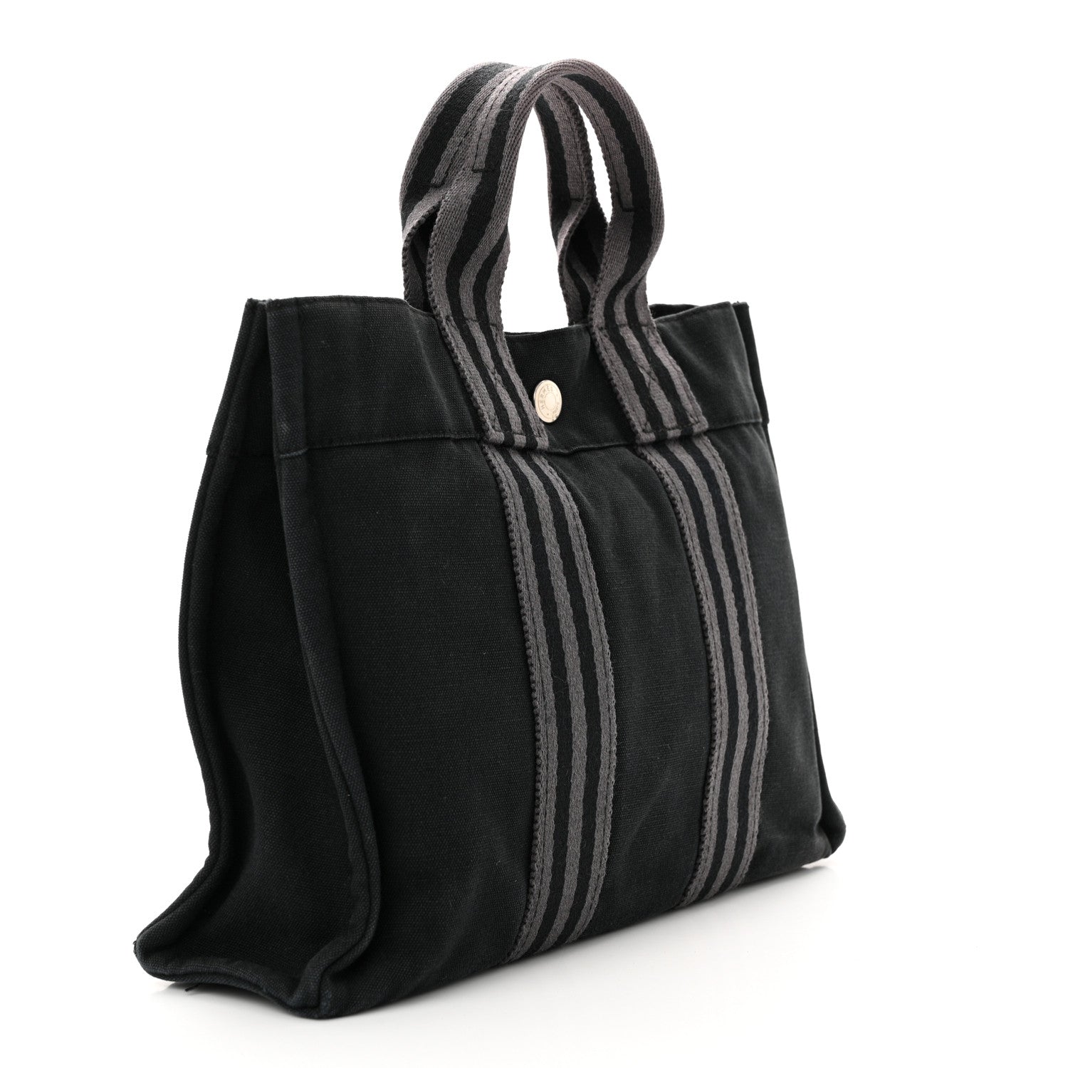 Hermes Canvas Tout Fourre PM Black 2 of 12