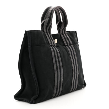 Hermes Canvas Tout Fourre PM Black 2 of 12