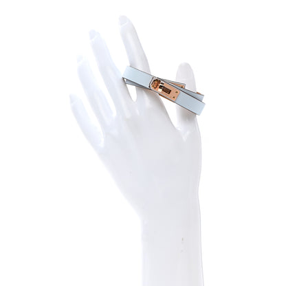 Hermes Swift Kelly Double Tour Bracelet T3 Bleu Brume 2 of 7