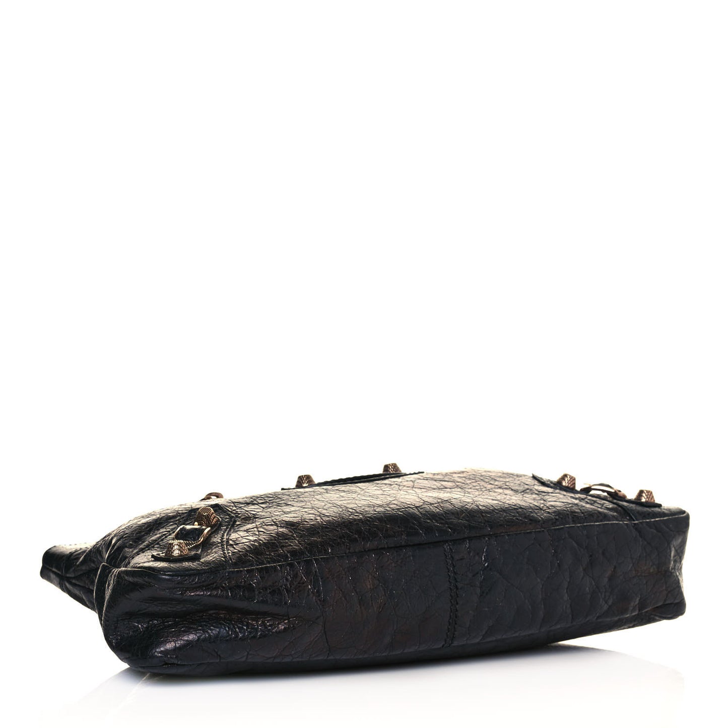 Agneau Giant 12 Gold Hardware Premier Clutch Black