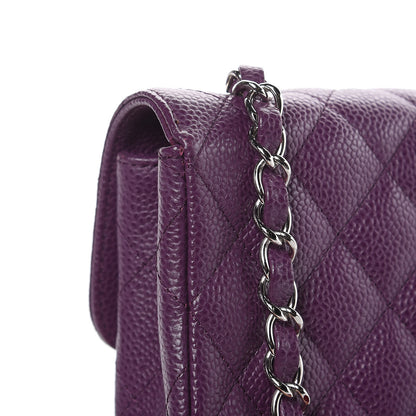 Chanel Caviar Quilted East West Flap Purple 11 of 12