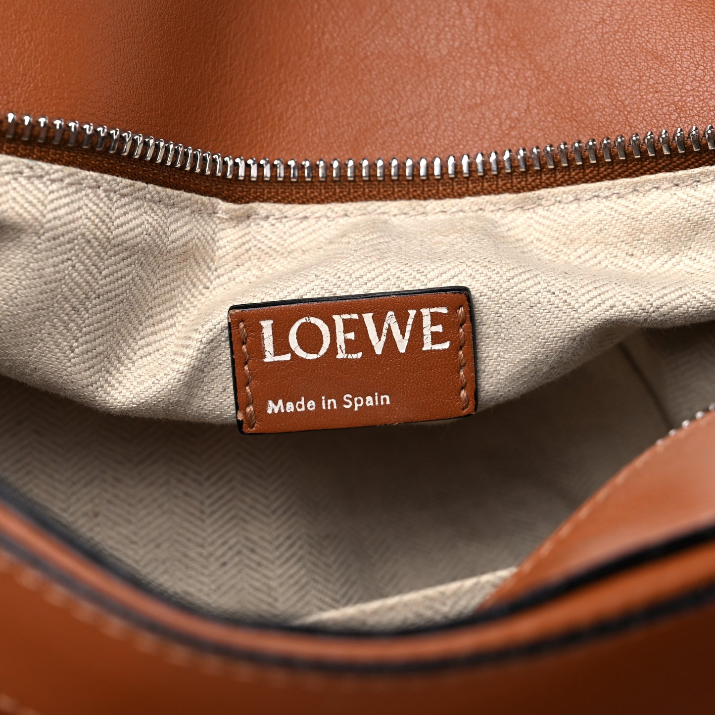 Calfskin Medium Puzzle Bag Tan