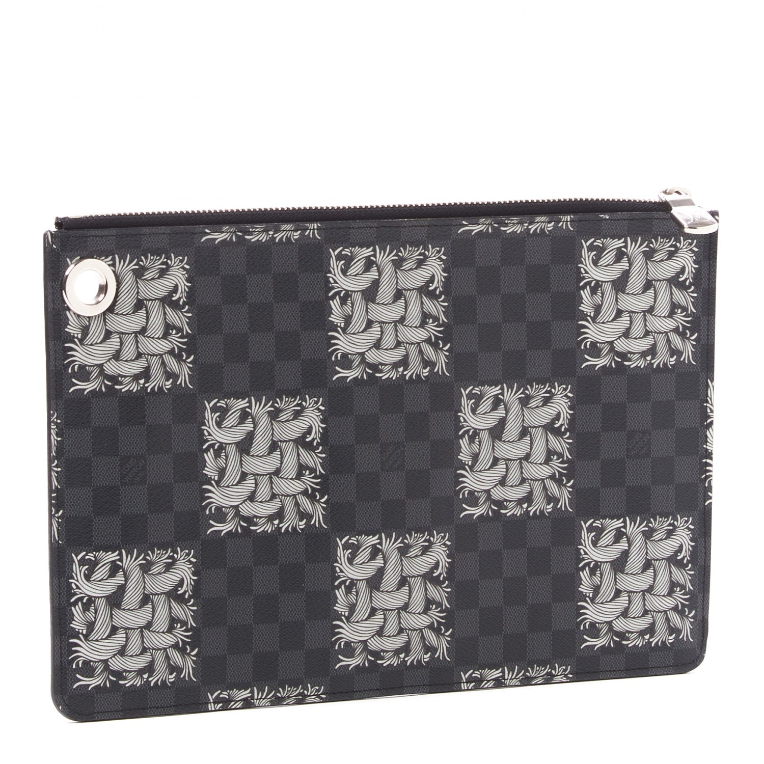 Louis Vuitton Damier Graphite Rope Pochette Jour PM White 2 of 7
