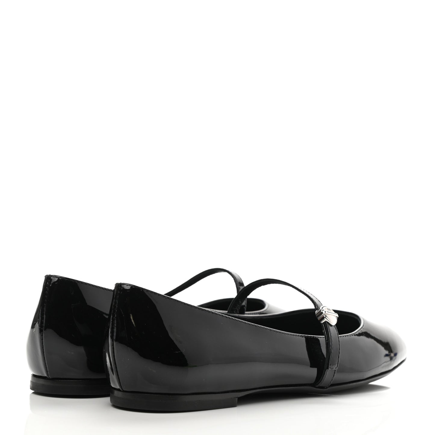 Patent Uniformes Ballerina Flat 36 Black