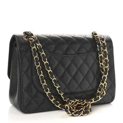 Chanel Caviar Quilted Jumbo Double Flap Black 3 of 9