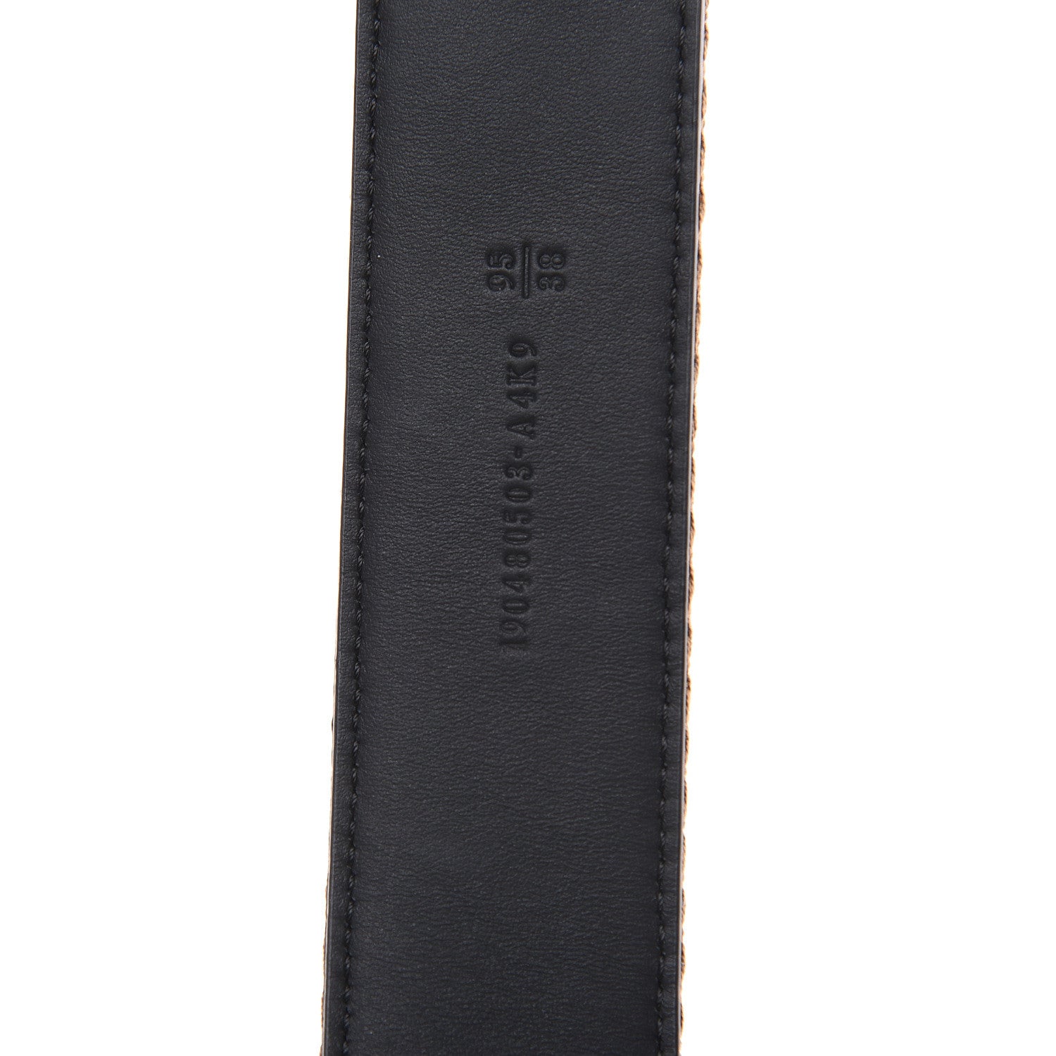 Fendi Ribbon Vitello Century FF 1974 Belt 95 38 Fango Moro 6 of 7