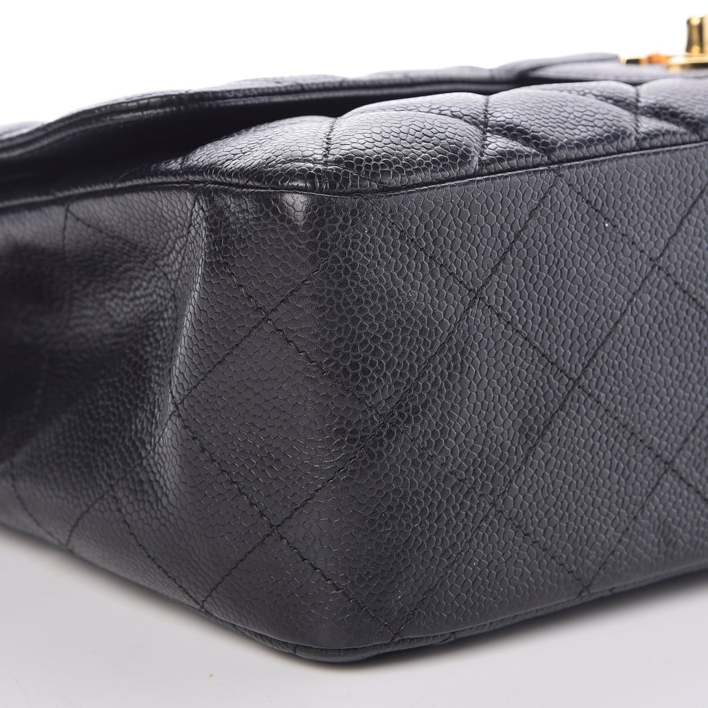 Caviar Quilted Jumbo Single Flap Black