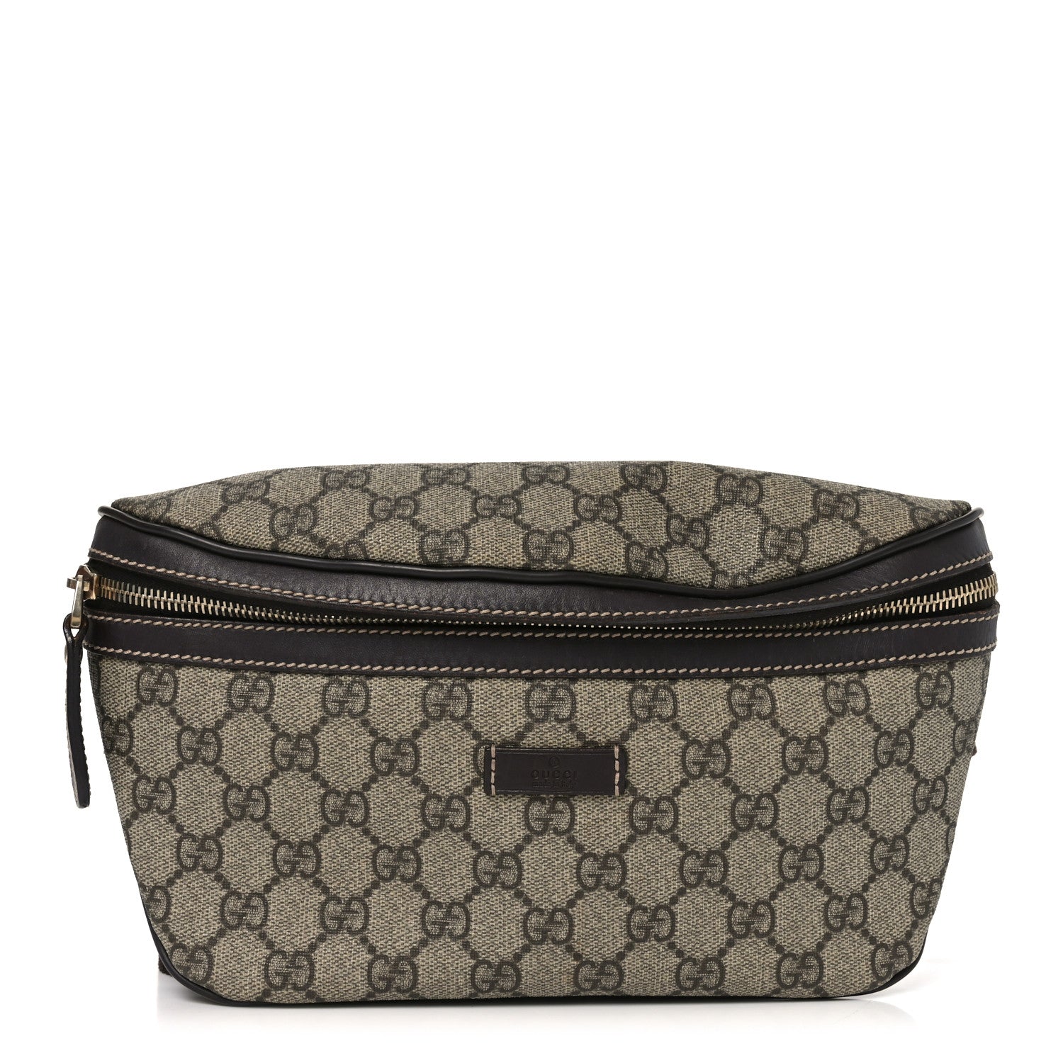 Gucci GG Supreme Monogram Belt Bag Dark Brown 1 of 9