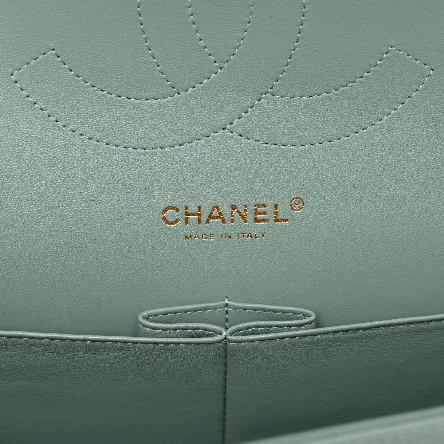 Caviar Quilted Jumbo Double Flap Green