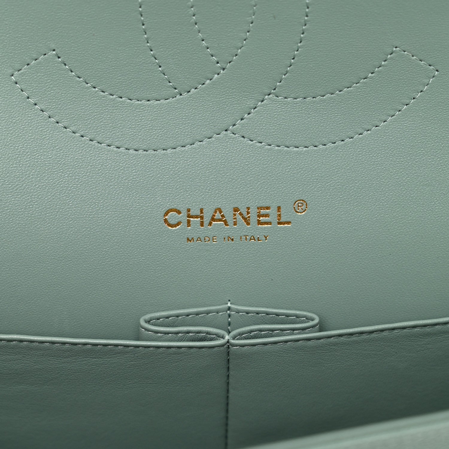 Chanel Caviar Quilted Jumbo Double Flap Green 7 of 10