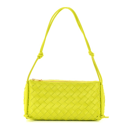Bottega Veneta Nappa Intrecciato Pouch On Strap Acid Kiwi 1 of 11