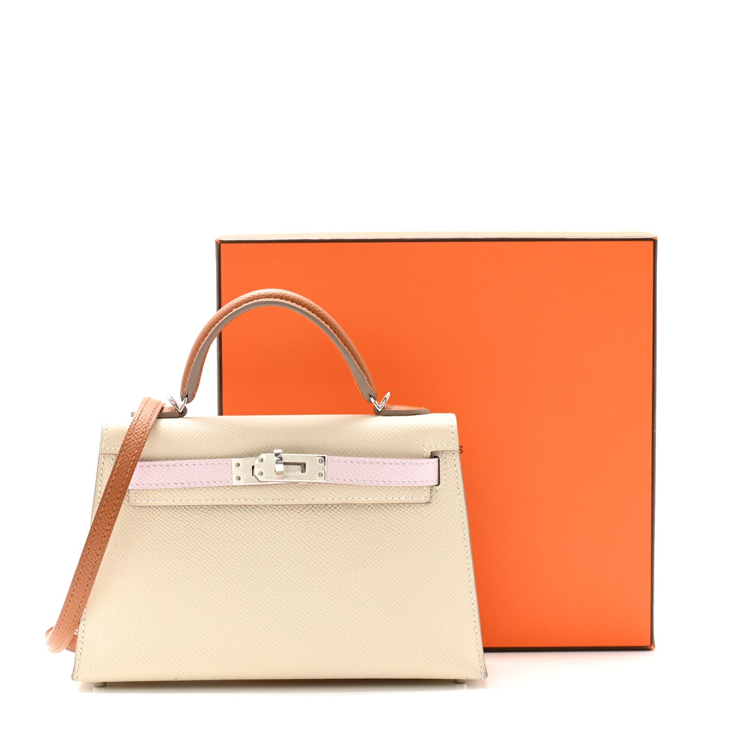 Hermes Epsom Mini Kelly Sellier 20 Craie Mauve Pale Gold 12 of 12