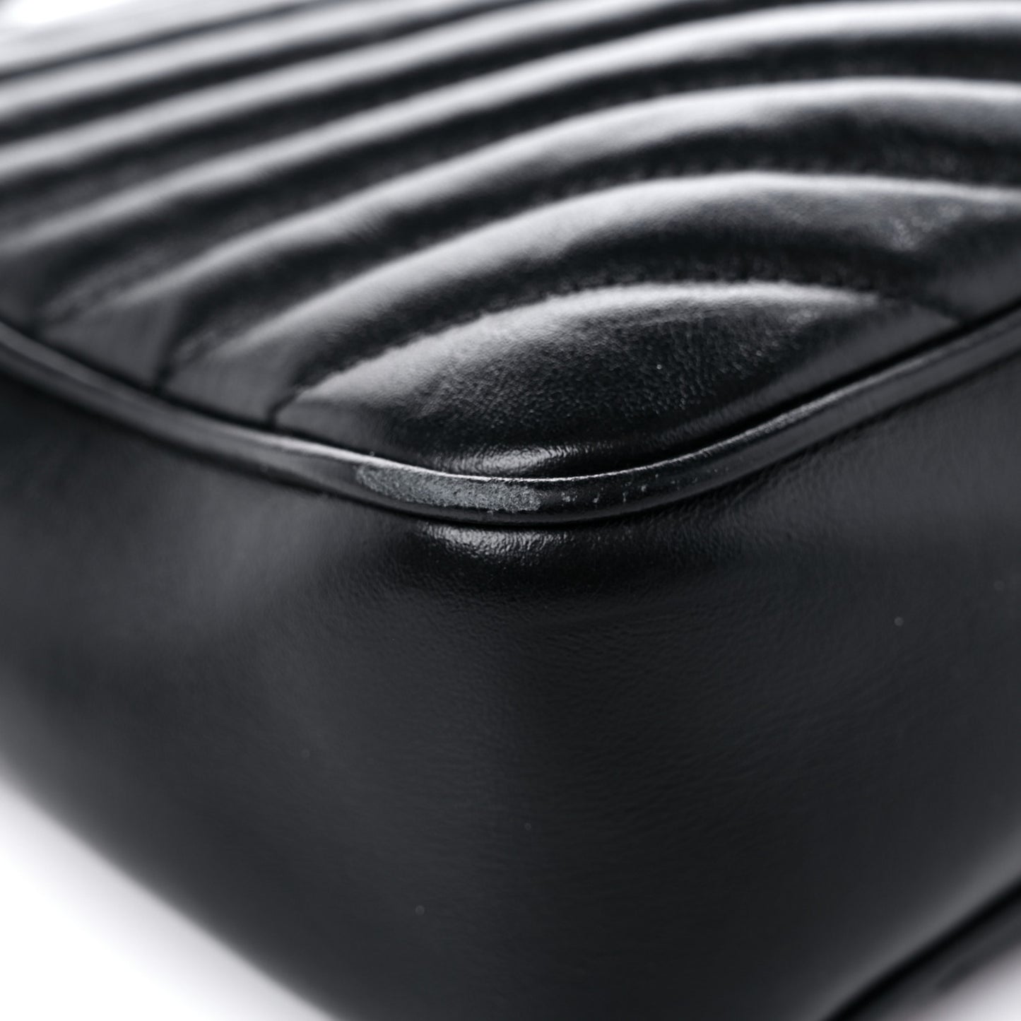 Calfskin Matelasse Monogram Lou Camera Bag Black