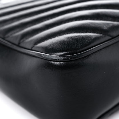 Saint Laurent Calfskin Matelasse Monogram Lou Camera Bag Black 8 of 18