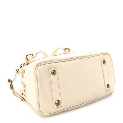 Louis Vuitton Lambskin Riveting White 4 of 13