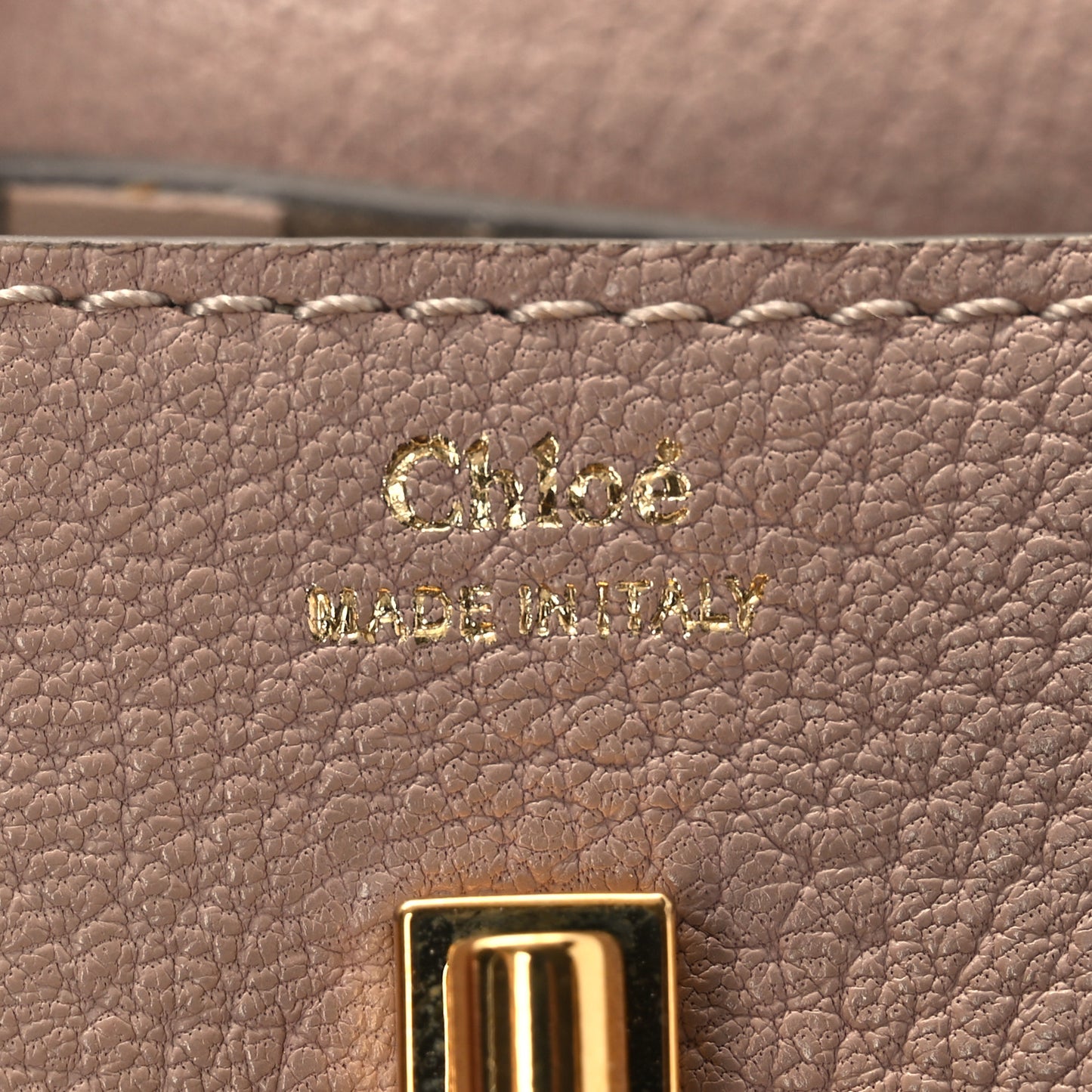 Grained Calfskin Mini Drew Belt Bag Cement Pink