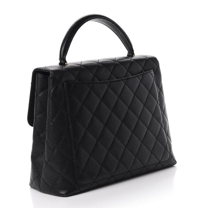 Chanel Caviar Quilted Jumbo Kelly Flap Black 3 of 11