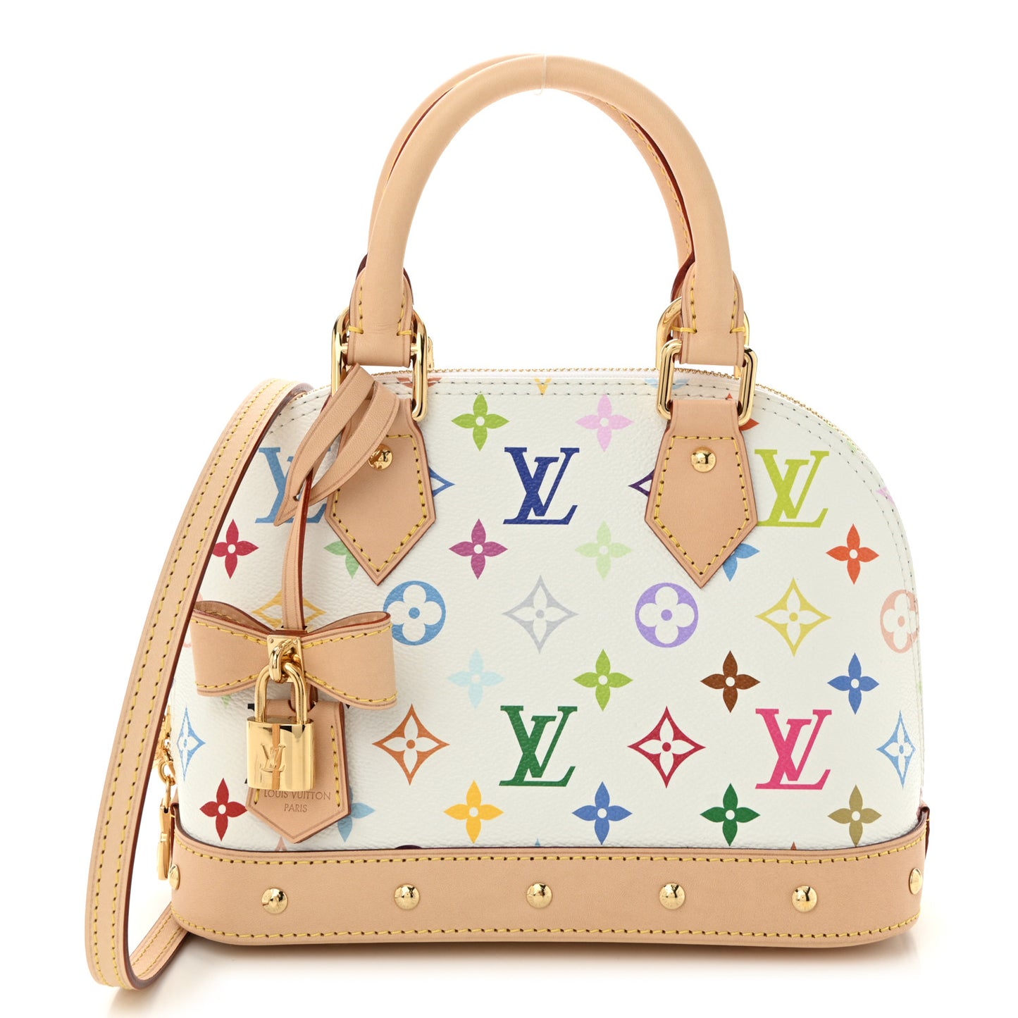 LV x TM Monogram Multicolor Alma BB White