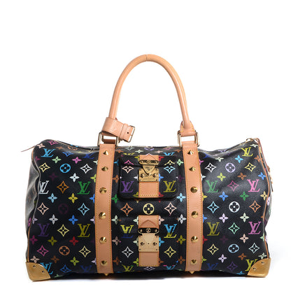 Louis Vuitton Monogram Multicolor Keepall 45 Black 1 of 7