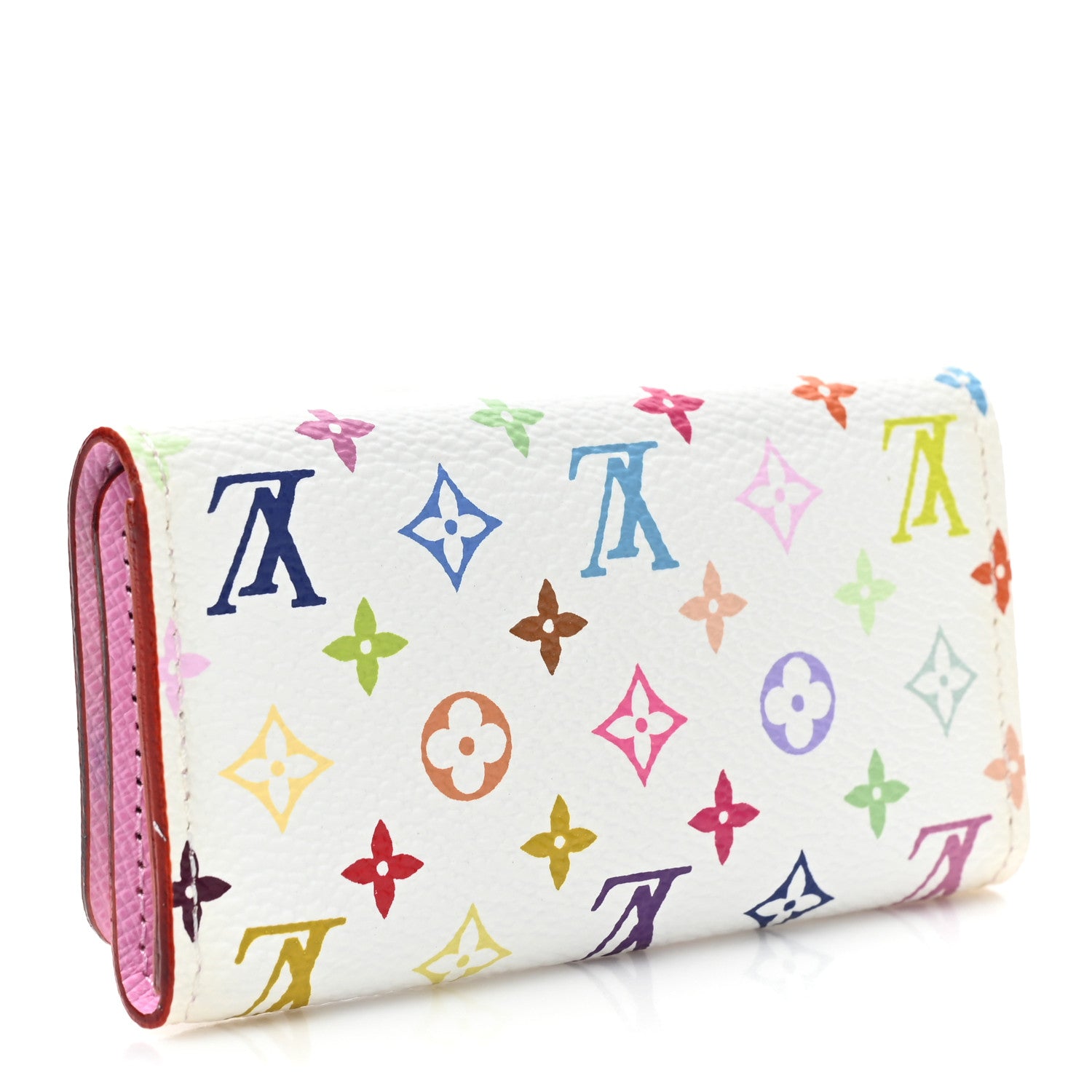 Louis Vuitton Monogram Multicolor Multicles 4 Key Holder White Litchi 3 of 9