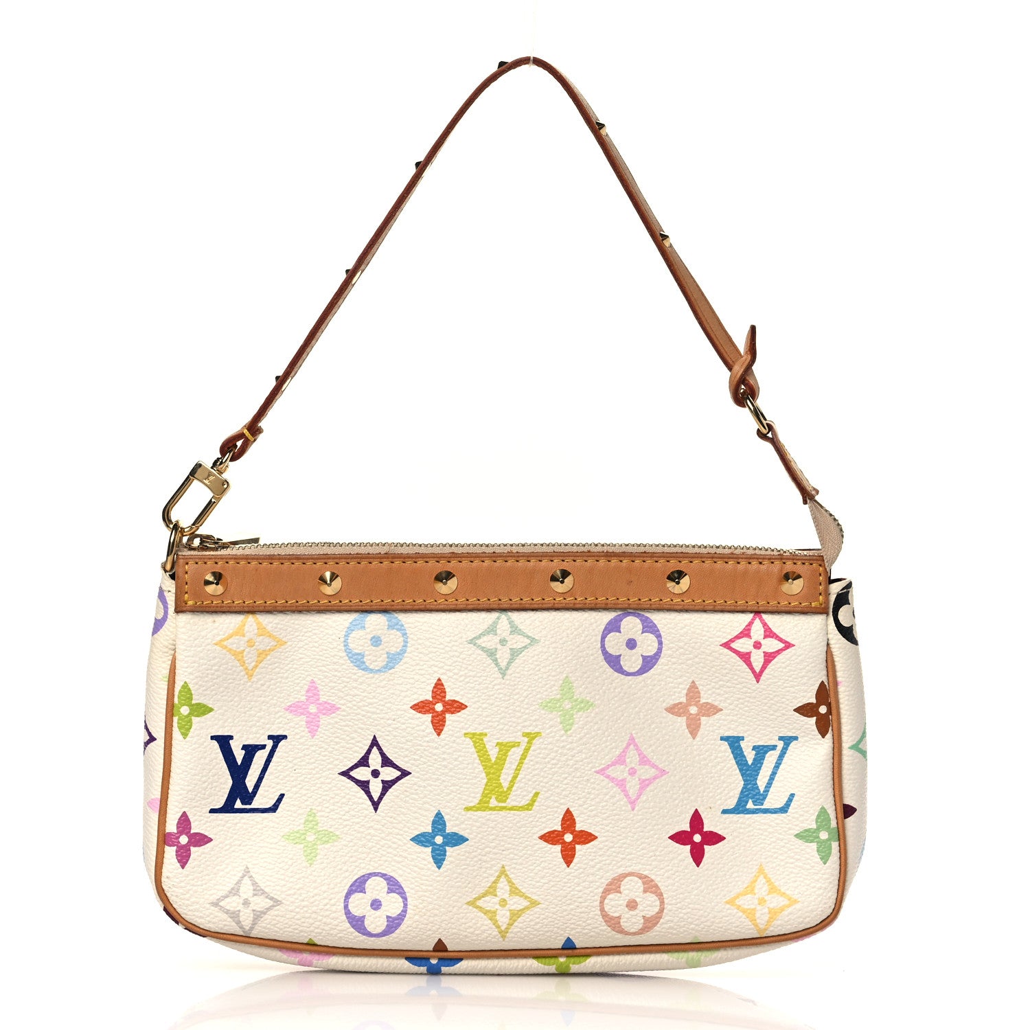 Louis Vuitton Monogram Multicolor Pochette Accessories White 1 of 9
