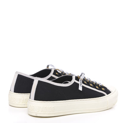 Christian Dior Canvas Walk'N'Dior Low Top Sneakers 38.5 Black 4 of 10