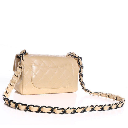 Chanel Lambskin Bekko Resin Small Single Flap Beige 3 of 9
