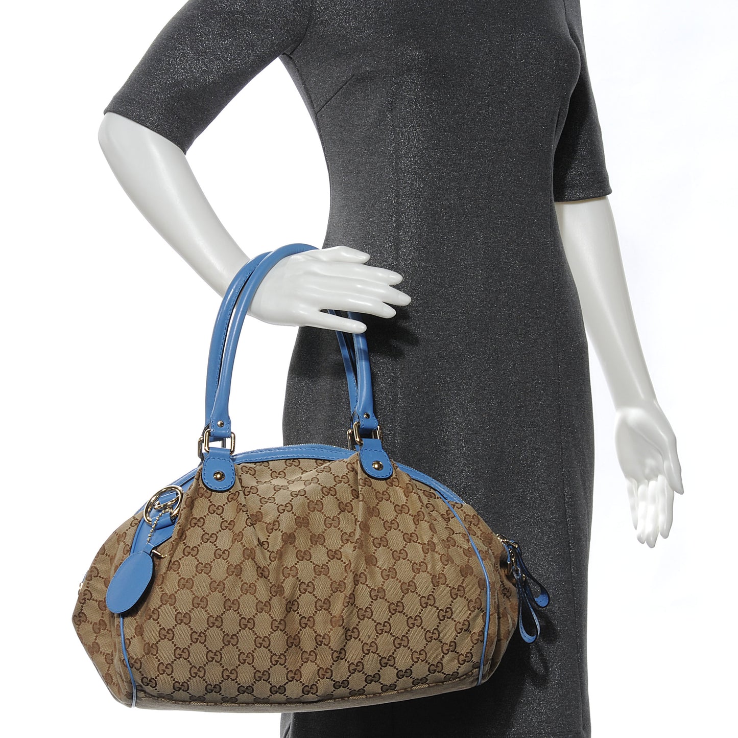 Monogram Medium Sukey Boston Blue