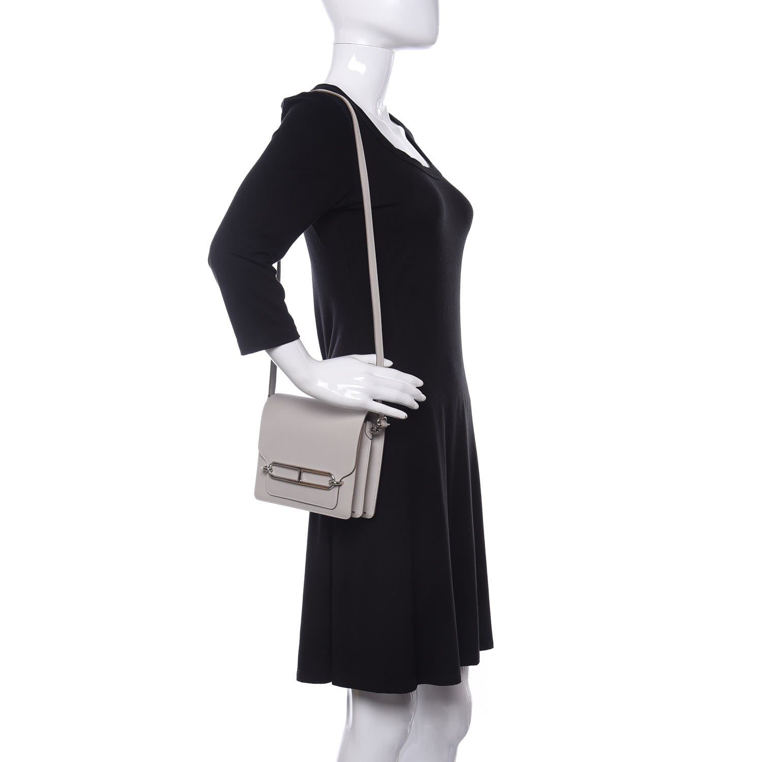 Hermes Evercolor Mini Sac Roulis Gris Perle 2 of 11