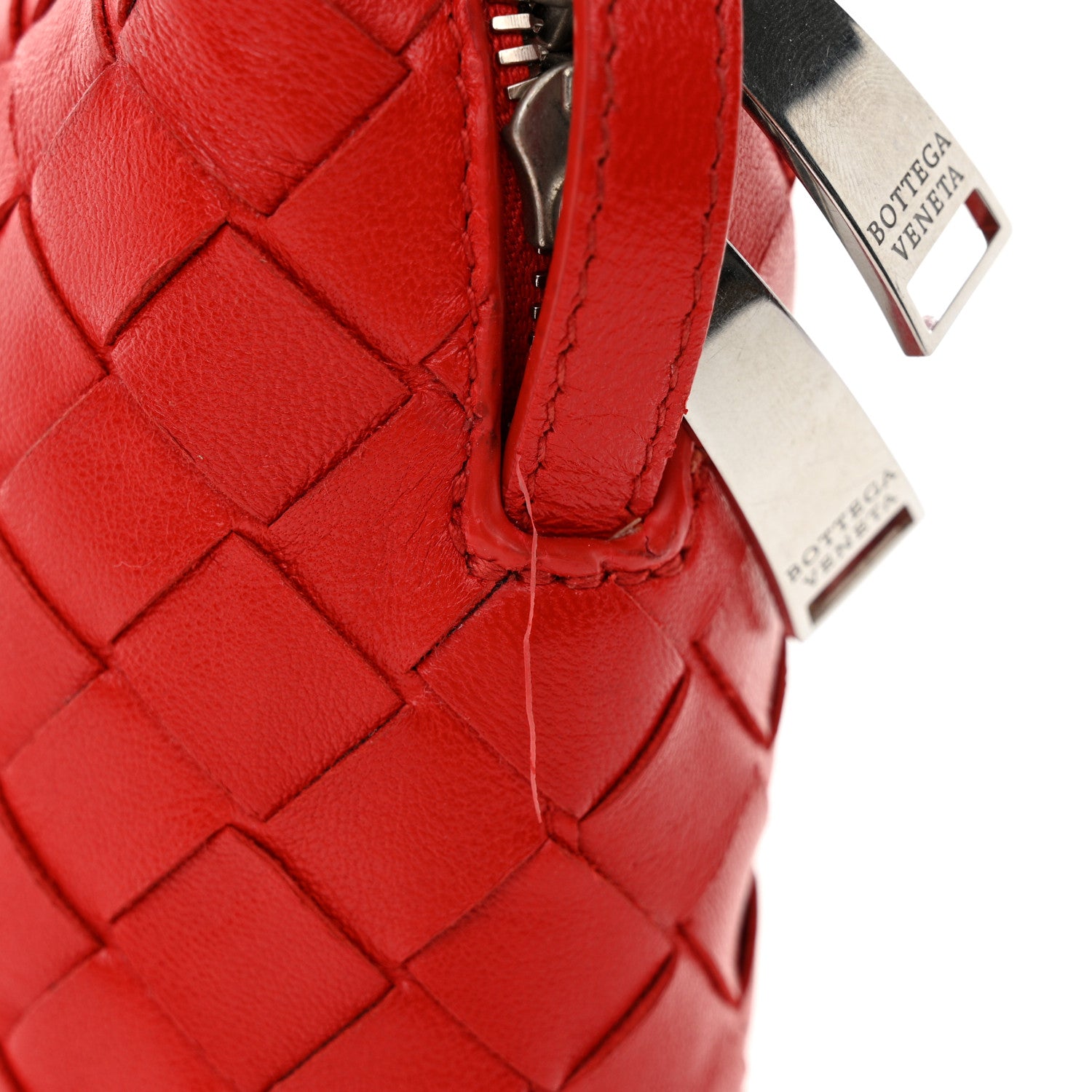Bottega Veneta Nappa Intrecciato Small Camera Bag Red 13 of 13