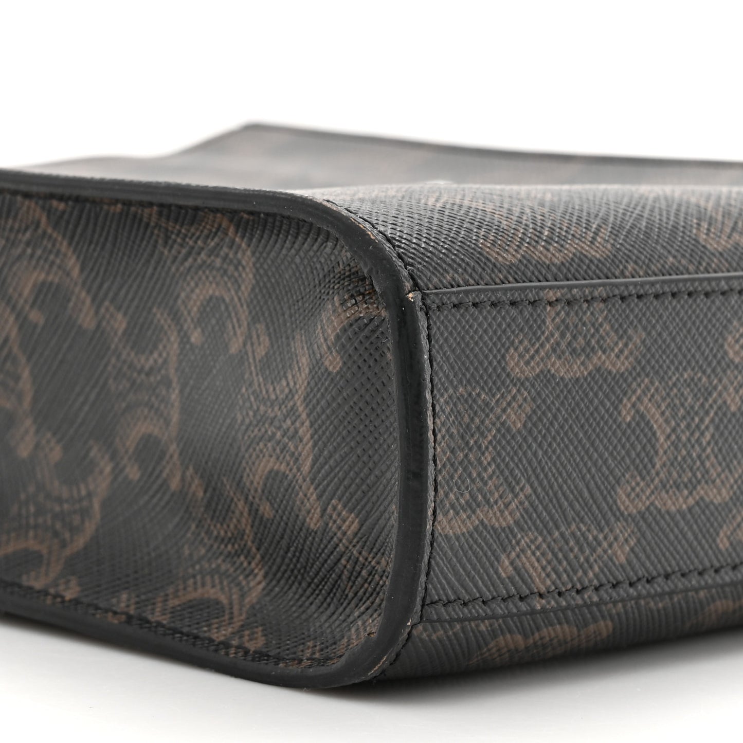 Triomphe Canvas Calfskin Mini Vertical Cabas Tan