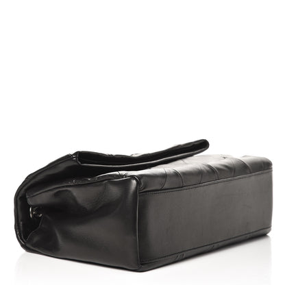 Saint Laurent Lambskin Patchwork Medium West Hollywood Monogram Fold-Over Black 4 of 6