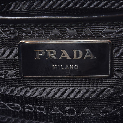 Prada Spazzolato Frame Bag Black 6 of 10