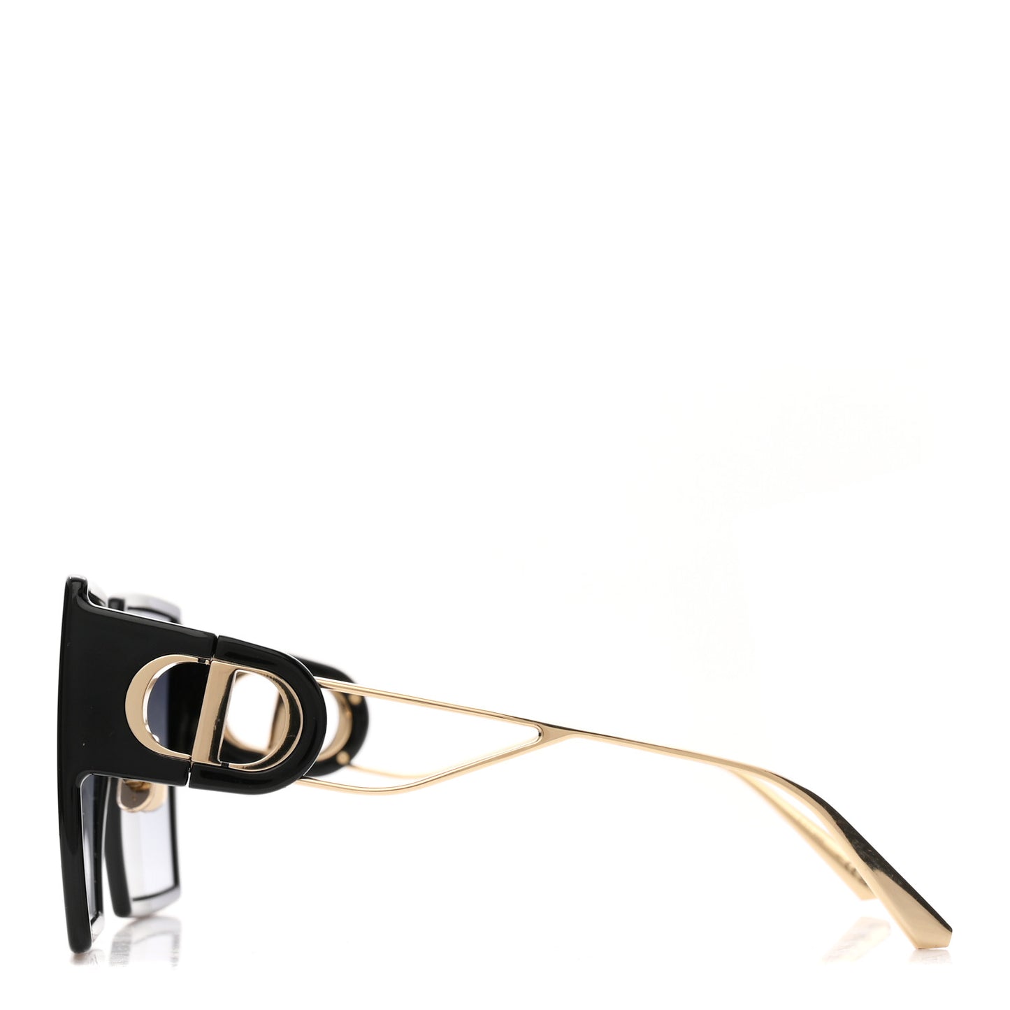 Acetate Square 30 Montaigne Sunglasses Black