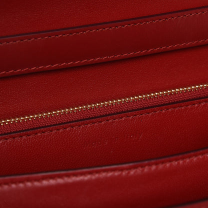 Celine Box Calfskin Medium Classic Box Flap Bag Red 7 of 8