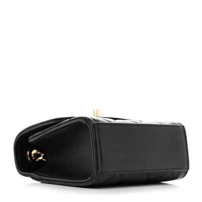 Chanel Lambskin Quilted Mini Trendy CC Chain Wallet Black 4 of 11