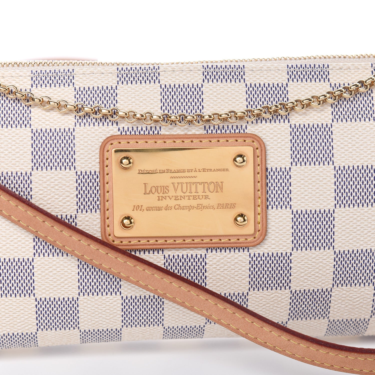 Louis Vuitton Damier Azur Eva Clutch 10 of 11